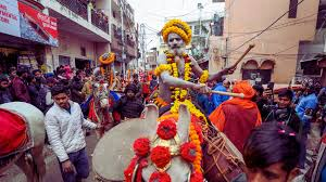 Akharas procession at Kumbh